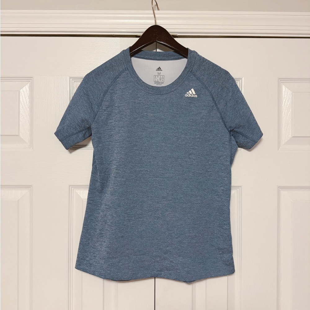 Adidas Women’s Blue Workout Shirt - Size: Medium